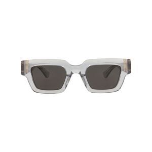 Bottega Veneta Square-Frame Recycled Acetate Sunglasses Grey Unisex-Adult